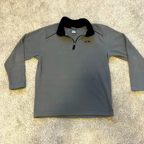 Gray Fleece Half-Zip Champion Kids’ Sweatshirt - Picture 1 of 1
